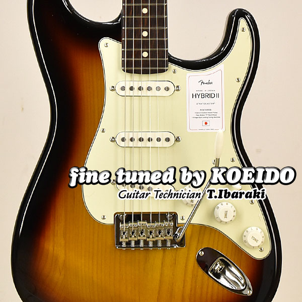 楽天市場】Fender Made in Japan Hybrid II Stratocaster 3TS/R(Fine