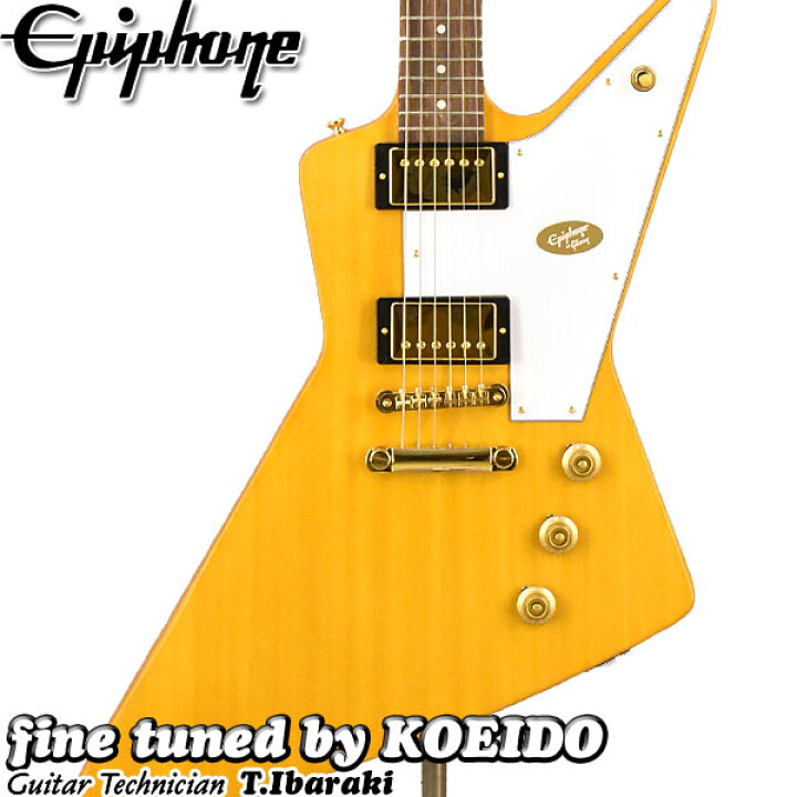 楽天市場】（お取り寄せ商品）Epiphone 1958 Korina Explorer (White 