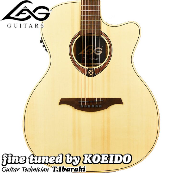 楽天市場】LAG Guitars T70ACE NAT【スペア弦付き】【送料無料 
