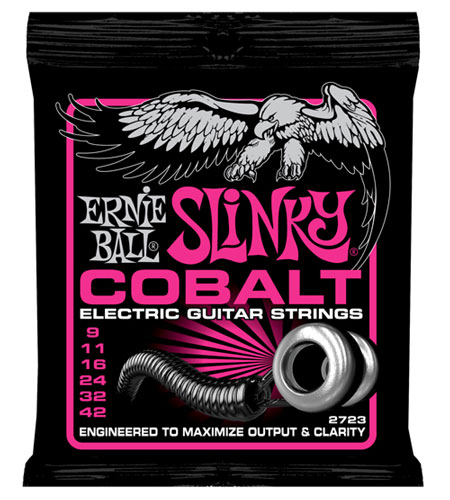 ERNIE BALL #2723 Cobalt Super Slinky コバルト・エレキギター弦<BR>