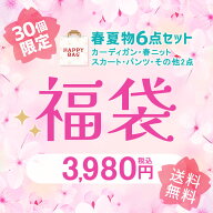 福袋 6点セット 限定30個 レディース 6点福袋 春 夏 春夏 黒 白 春ニット カーディガン スカート パンツ …