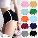 ショートパンツ レディース 短パン パンツ ウエストゴム ズボン ボトムス ブラック ピンク オレンジ ブルー グリーン イエロー ボルドー ネイビー グレー 部屋着 ルームウェア ランニング 大人 20代 30代 40代