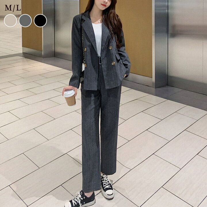 レディース セットアップ グレー スーツ E/H/TIQUE（THE SUIT COMPANY  