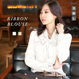 楽天市場 ボウタイブラウス 白の通販