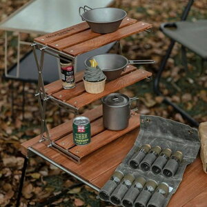 折り畳み式3段ラック キャンプ用品 フォールディングラック シェルフ オープン ラック 収納棚 3段ラック おしゃれ 整理 ナチュラル 薄型 アウトドア 収納バッグ付き 持ち運びやすい キャン