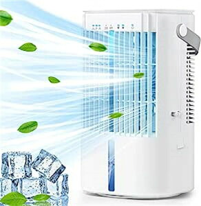 扇風機 噴霧 氷可 細ミスト 10W省エネ 冷風扇風機 900ML大容量 首振り 冷風機 卓上 冷風扇 USB給電式 小型 節電対策
