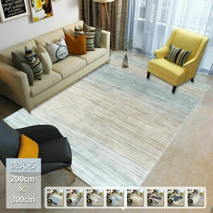 ラグ 洗える オールシーズン 200x300 4.5畳用 カーペット ラグマット おしゃれ 北欧 滑り止め付 ラグカーペット 夏用 冬用 ウォッシャブル 角型 大判 耐磨 高級感 寝室 雰囲気 子供部屋 シンプル