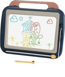 お絵かきボード 大画面(40*31)おえかきボード お絵描き おもちゃ お絵かきセット 磁石 大きいサイズ 知育おもちゃ 書いて消せるボード お絵かき帳 落書きボード 伝言ボード 単語帳 持ち手