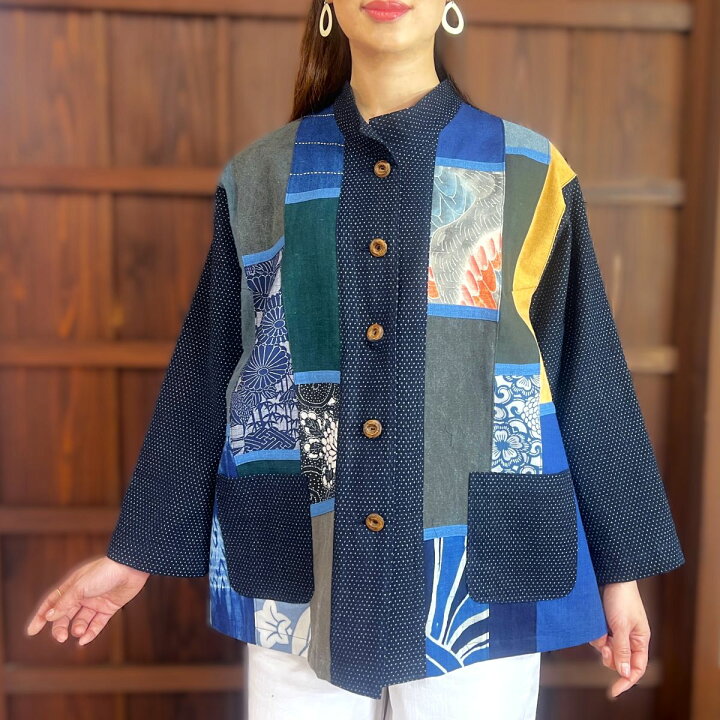 楽天市場】【古布リメイクジャケット】高木ふくえ作家一点もの創作服 