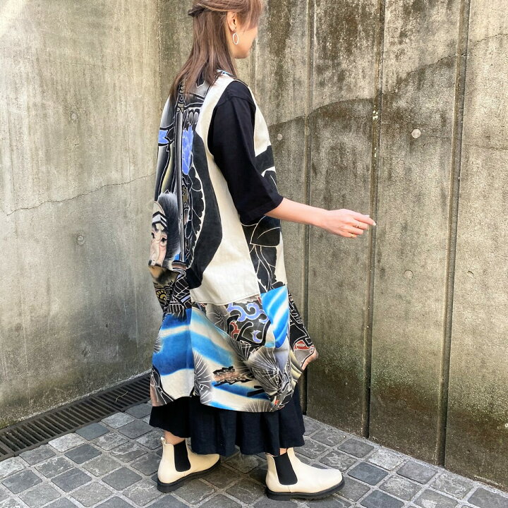 楽天市場】【古布リメイクジャンパースカート】作家一点物オリジナル綿 