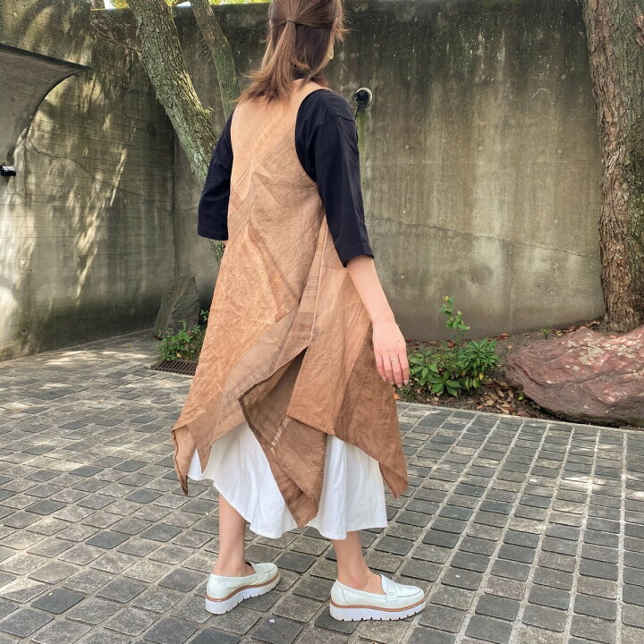 楽天市場】1,000円offクーポン配布中【柿渋染めジャンパースカート 