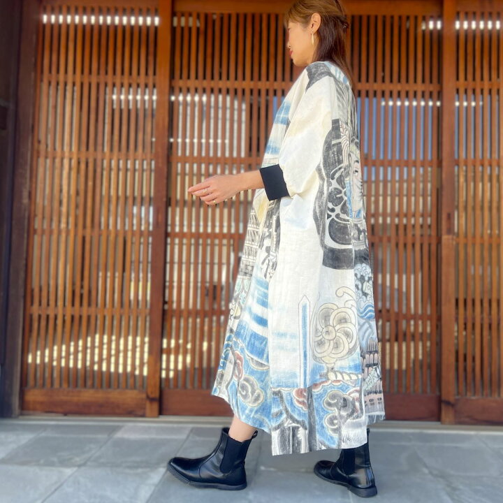 楽天市場】1,000円offクーポン配布中【古布アレンジワンピース】和柄 