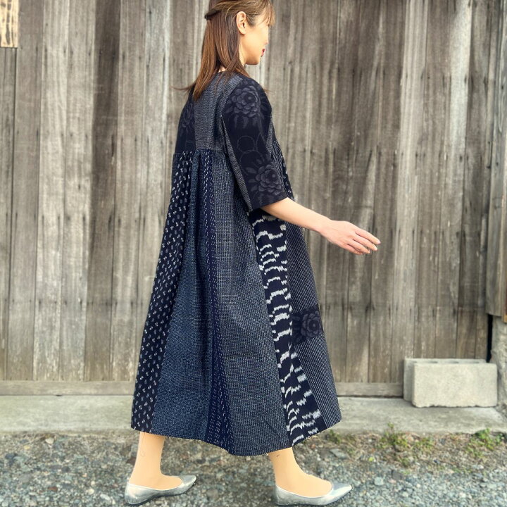 楽天市場】【久留米絣ワンピース】当店オリジナル創作服レディース 