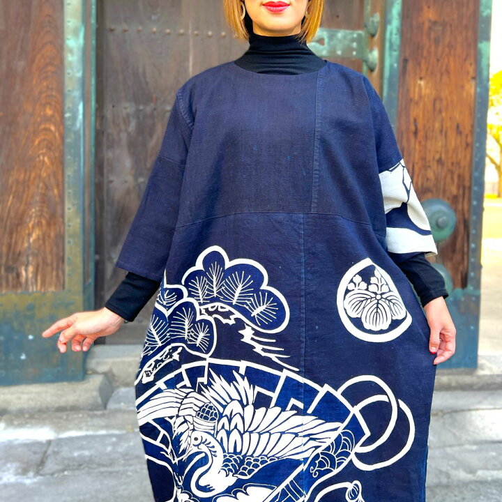 楽天市場】【古布アレンジワンピース】作家創作服ロング一点物 