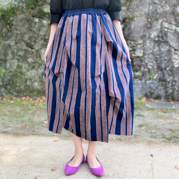 楽天市場】【古布リメイクスカート】作家一点物ミセス40代50代60 