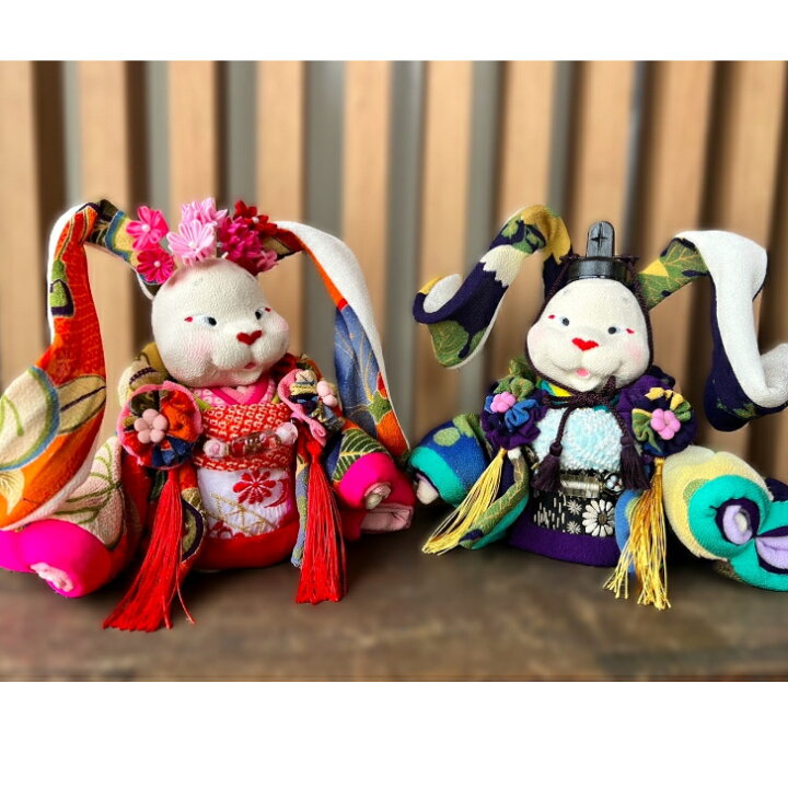 楽天市場】【創作兎雛人形】兎兎家ととや作家一点物オリジナル綿正絹 