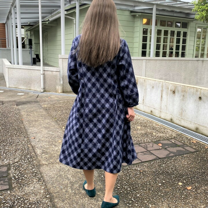 楽天市場】【久留米絣ワンピース】エレガントふんわりゆったりミセス  