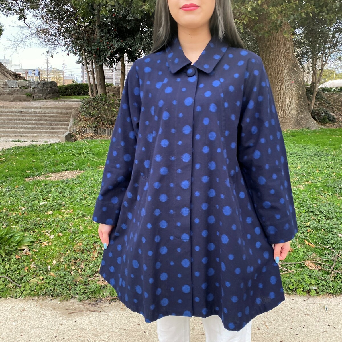 楽天市場】 久留米絣の服 > コート : 古布と藍染めこっとんコットン