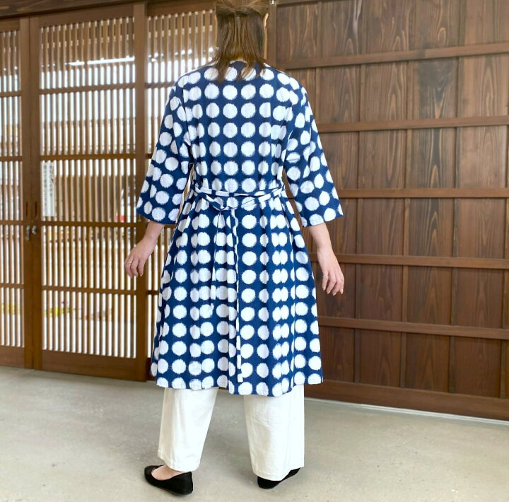楽天市場】【久留米絣前開きワンピース】日本製ミセス40代50代60 
