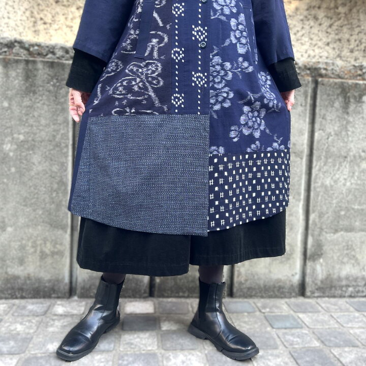 楽天市場】【久留米絣ロングコート】ミセス50代60代ゆったり大きい 