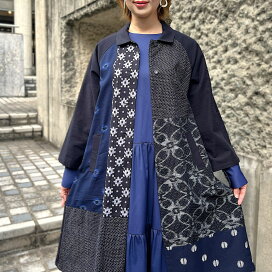 楽天市場】 久留米絣の服 > コート : 古布と藍染めこっとんコットン