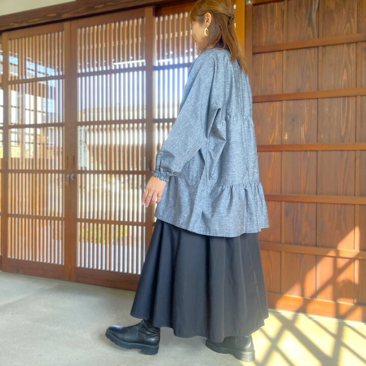 楽天市場】【和木綿刺し子調アトリエチュニック】レディースホーム 