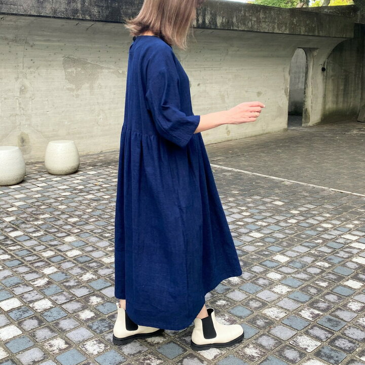 楽天市場】【藍染めワンピース】和柄和風ゆったりエレガントミセス50 