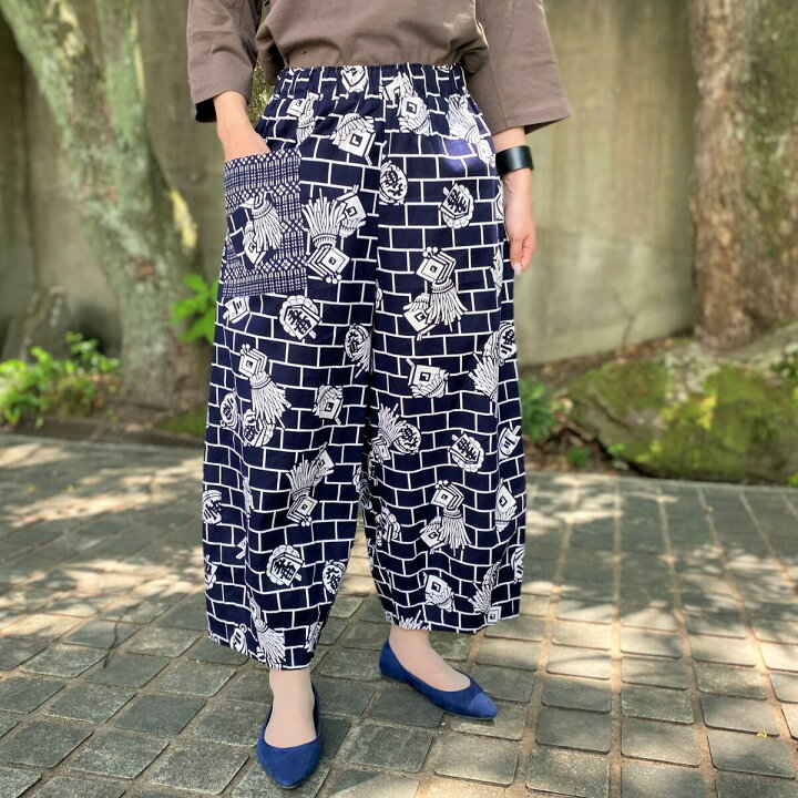 楽天市場】【浴衣リメイクパンツ】高木ふくえ作家一点物オリジナル綿  
