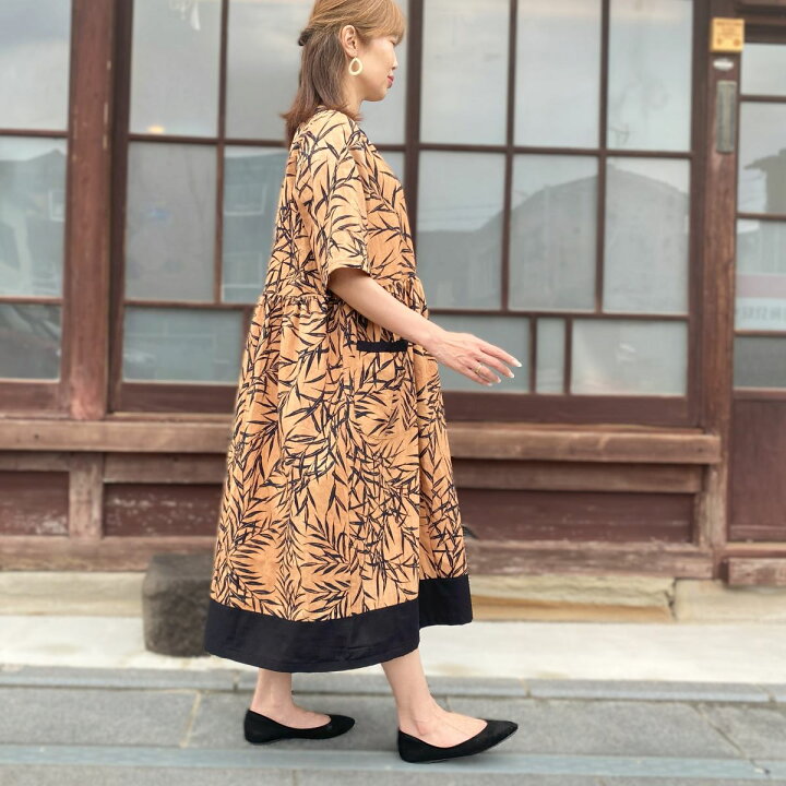 楽天市場】【柿渋染め浴衣リメイクワンピース】当店オリジナルロング  