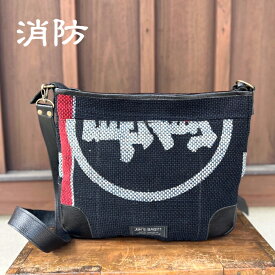 【消防着半纏ショルダーバッグ】古布リメイク作家一点物JUN’SBAGのぼり旗ギフトプレゼント古布アンティーク時代物大人かっこいい男女兼用プレゼント粋日本製柿渋染めトートバッグビジネス