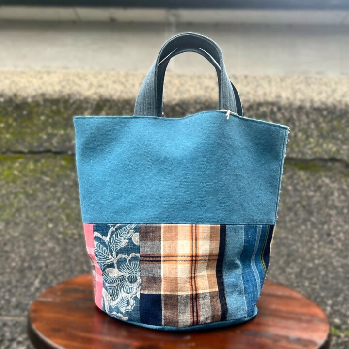 楽天市場】【帆布×古布トートバッグ】彩乃庵作家一点物帆布 