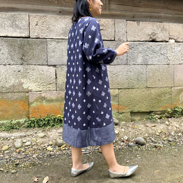 楽天市場】儀右ヱ門【久留米絣ワンピース】ぎえもんギエモンミセス50 
