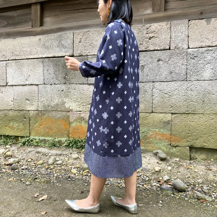 楽天市場】儀右ヱ門【久留米絣ワンピース】ぎえもんギエモンミセス50 