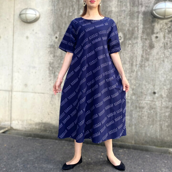 楽天市場】儀右ヱ門【久留米絣Aラインワンピース】ぎえもんギエモン  