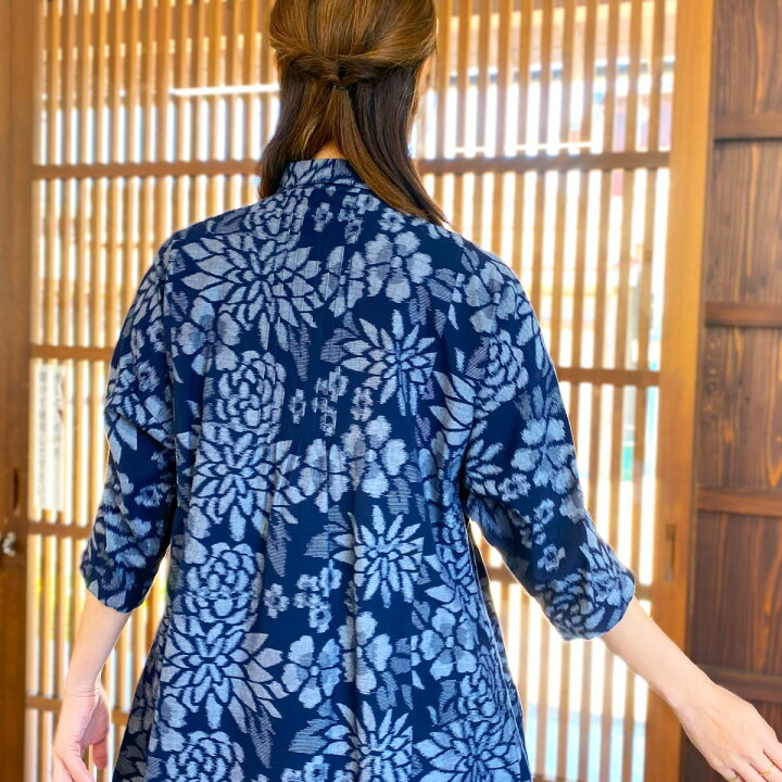 楽天市場】1,000円offクーポン配布中 儀右ヱ門【久留米絣前開き 