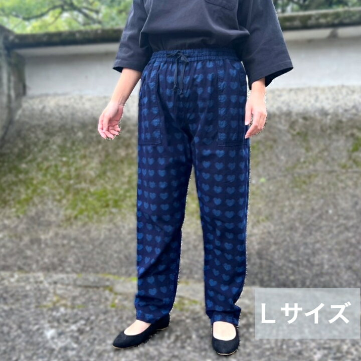 楽天市場】儀右ヱ門【久留米絣モンぺパンツ】ぎえもんもんぱんハート柄 