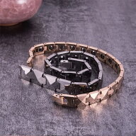 ジュエリー タングステン鋼 Tungsten バングル 磁気 ブレスレット エネルギーマグネット付き 磁気ブレス…