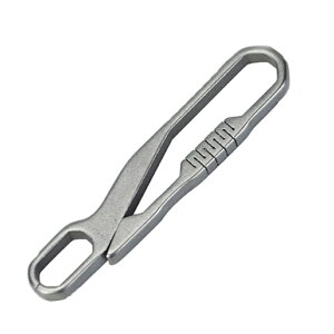 チタン合金 キーホルダー キーリング 手作り 登山 DIY アウトドア 航海 ハンドメイド 車のキーチェーン 真ちゅう アアクセサリ 男性のおもちゃ 栓抜き ルーラー 多機能 ギフト