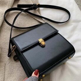 軽量、ビジネス カジュアル ミニ ミニマリスト スナップボタン ディテール フラップ スクエア バッグ 十代の女の子、女性、大学生、新人、ホワイトカラー オフィス、大学、仕事、ビジネス、通勤、アウトドア、旅行、外出に最適