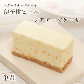 父の日 お中元 チーズケーキ お取り寄せ【伊予柑ピール レアチーズケーキ 単品 】低糖質 お菓子 ギフト プレゼント 誕生日 伊予柑 ケーキ 内祝い 贈り物 ヘルシー 砂糖不使用 おしゃれ 個包装 北海道