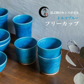 選ぶ側のセンスが光る 鴻月 トルコブルー フリーカップ KOSRC1