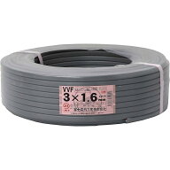 富士電線 VVFケーブル 3×1.6 1.6mm3芯 100m巻 黒白赤 製造1年以内