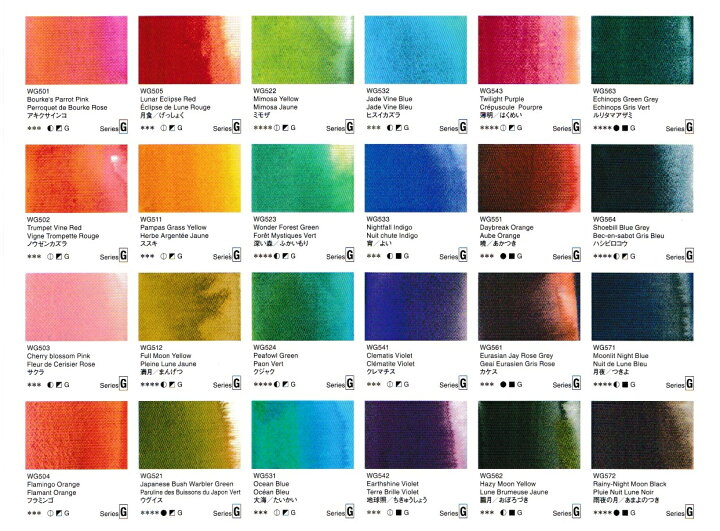 楽天市場】ホルベイン 透明水彩絵具 グラニュレーティングカラーズ 
