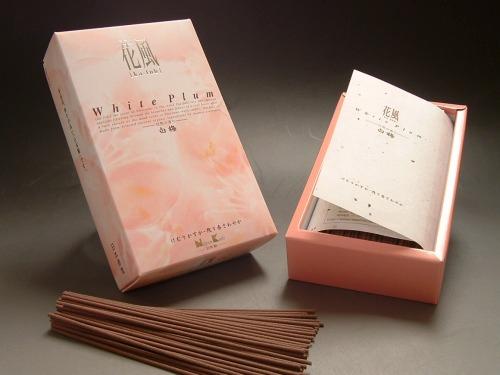 価格 透明感のある白梅の香りのお線香 日本香堂のお線香 価格 花風 白梅 お徳用バラ詰
