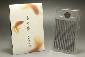 お香 夢の夢 爽水(さわみず) スティック型 12本入 ミニ寸 香立付き 日本香堂 フルーティーフローラルマリン 清流をイメージ 明るい清涼感あふれる香り お線香 線香 日本製 趣味のお香 自