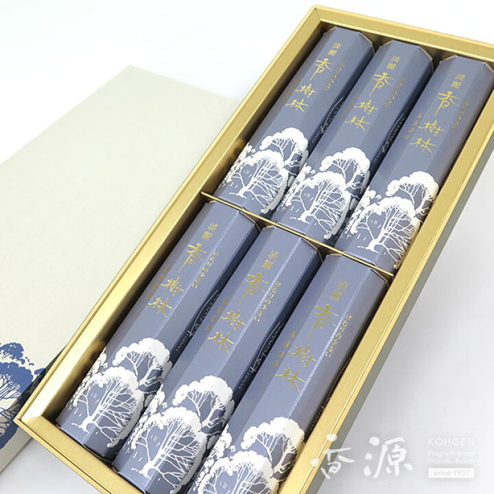 楽天市場】淡麗香樹林 玉初堂 短寸 6箱入 桐箱 白檀 線香 お線香 贈答 
