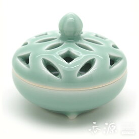 香炉 有田焼 青磁七宝 豆