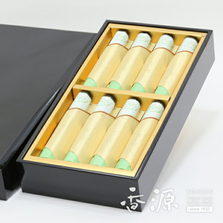 楽天市場】日本香堂のお線香ギフト 伽羅金剛 短寸8把入 塗箱[送料無料 