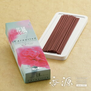 日本香堂のお線香 花風 カーネーション 小バラ詰