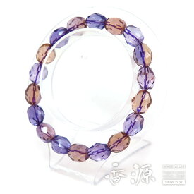 アメトリン 切子ブレスレット ストレート